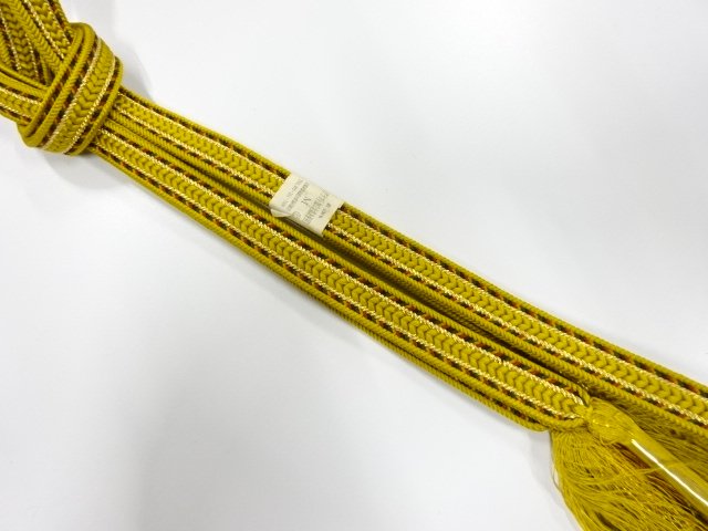 未使用品　正絹　手組帯締め